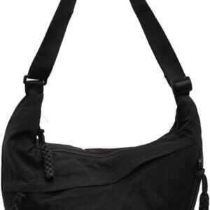 Crossbody Nylon Crescent Bag for Women - Lightweight Small Hobo With 2 Pack Inne